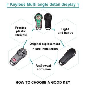 SELEAD Flip Key Fob 3 Buttons Keyless Entry Remote fit for 1999-2005 Prowler Voyager Dodge Caravan Dakota Durango Ram Pickup Antitheft Keyless Entry Systems GQ43VT17T-1 1pc US Stock