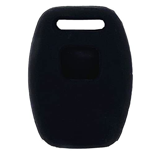 Black and Blue Silicone Rubber Keyless Entry Remote Key Fob Case Skin Cover Protector for Honda 3+1 Buttons