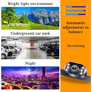 LeeKooLuu Backup Camera Car Truck HD License Plate Back Up Reverse Cam for Radio Stereo Waterproof Night Vision F05