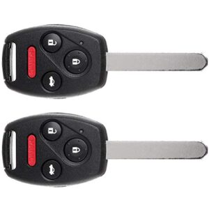 OCPTY 2X Flip Key Entry Remote Control Entry Remote key Fob Transponder Ignition Key replacement for 04-2 for H onda Accord CR-V fcc:OUCG8D-380H-A 35111-SHJ-305 850G-G8D380HA