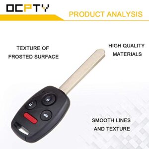 OCPTY 2X Flip Key Entry Remote Control Entry Remote key Fob Transponder Ignition Key replacement for 04-2 for H onda Accord CR-V fcc:OUCG8D-380H-A 35111-SHJ-305 850G-G8D380HA