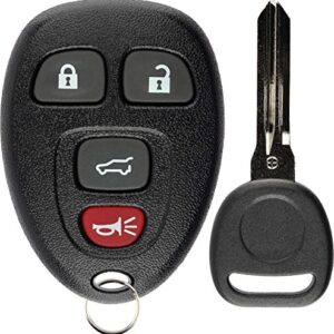 KeylessOption Keyless Entry Remote Control Car Key Fob Replacement for 15913416 with Key