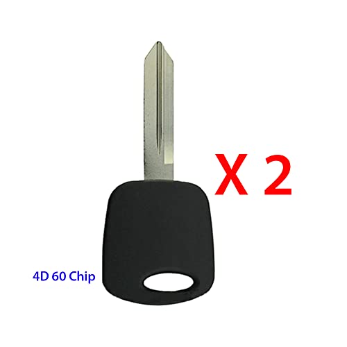 2 AKS KEYS Compatible with Lincoln LS 2000 2001 2002 Keyless Fob + 4D 60 Key