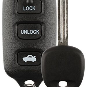 Discount Keyless Replacement Trunk Key Fob Car Remote and Uncut Ignition Key Compatible with GQ43VT14T, ID 4D 67