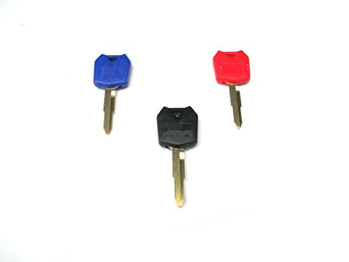 3 X MOTORCYCLE MOTORBIKE BLANK UNCUT KEY FOR KAWASAKI ZX6R ZX9R ZX10R ZXR250 ZXR400 ZZR 250 400 600 1100 ZX 6R 9R 10R 12R 14R Ninja 650R Z1000 Vulcan