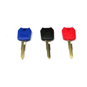 3 X MOTORCYCLE MOTORBIKE BLANK UNCUT KEY FOR KAWASAKI ZX6R ZX9R ZX10R ZXR250 ZXR400 ZZR 250 400 600 1100 ZX 6R 9R 10R 12R 14R Ninja 650R Z1000 Vulcan