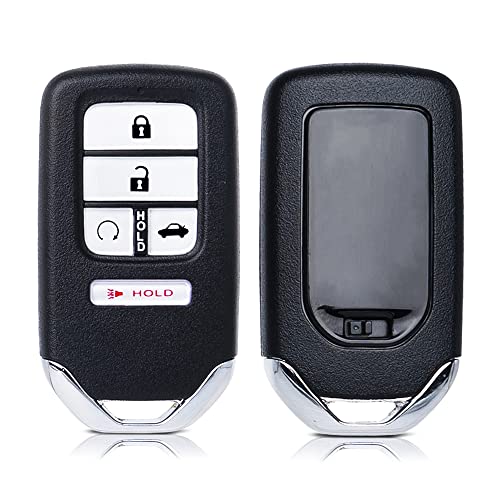 Key Fob Remote Replacement Fits for Honda Civic 2016 2017 2018 2019 2020 2021 KR5V2X Smart Proximity Keyless Entry Remote Control Uncut 5 Buttons 433Mhz (72147-TBA-A11)