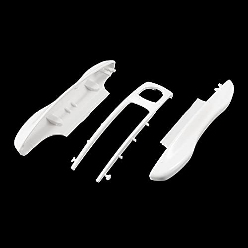 X AUTOHAUX 1 Set White Painted Key Cover Fob Shell Cover for Porsche Panamera Cayenne Taycan