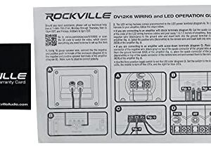 Rockville DV12K6D2 Dual 12" 4800w Car Audio Subwoofers Plexi Sub Enclosure Box