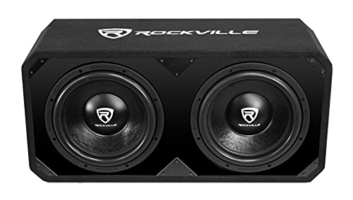 Rockville DV12K6D2 Dual 12" 4800w Car Audio Subwoofers Plexi Sub Enclosure Box