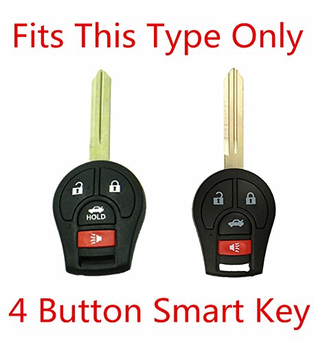 Rpkey Silicone Keyless Entry Remote Control Key Fob Cover Case protector Replacement Fit For Nissan 350Z Altima Armada Cube Maxima NV1500 NV200 NV2500 NV3500 Rogue Quest Sentra Versa CWTWB1U751