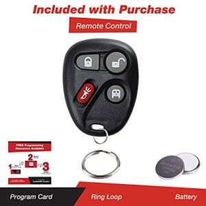 KeylessOption Keyless Entry Remote Control Car Key Fob Replacement for 15752330