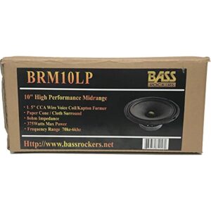 Bass Rockers 10" 375 Watts Midrange 8-Ohm Speaker (BRM10LP)