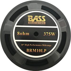 Bass Rockers 10" 375 Watts Midrange 8-Ohm Speaker (BRM10LP)