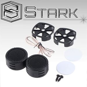 Stark Industries High Performance 500 Watt Max Power Neodymium Silk Dome Tweeters - 4 Pairs Super High Frequency Mini Car Audio