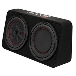 KICKER CompRT 10"(25cm) subwoofer in Thin Profile encl, 2ohm, RoHS Compliant