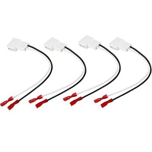 4 pack 72-8104 speaker harness adapter for toyota speaker wire harness adapter plug compatible with toyota tacoma tundra camry corolla 4 runner scion pontiac speaker wiring harness adapter
