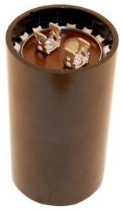 nte electronics msc250v145 series msc motor start ac electrolytic capacitor, two 0.250″ quick connect terminals, 145-174 µf capacitance, 220/250v