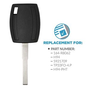 Keyless2Go Replacement for New Uncut 80 Bit Transponder Ignition Car Key H94