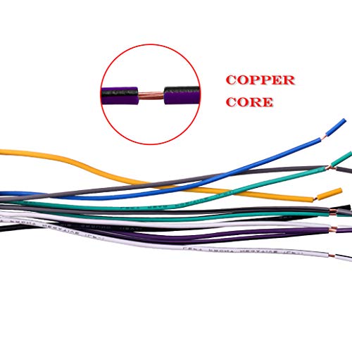 RDBS Aftermarket Radio Wiring Harness Adapter Fit for Some Jeep Dodge Chrysler Modles Car Stereo Wire Harness Antenna Plug