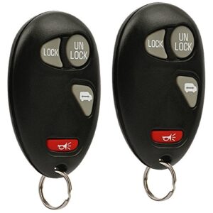 key fob keyless entry remote fits chevy venture / oldsmobile silhouette / pontiac montana 2001 2002 2003 2004 2005 (l2c0007t), set of 2