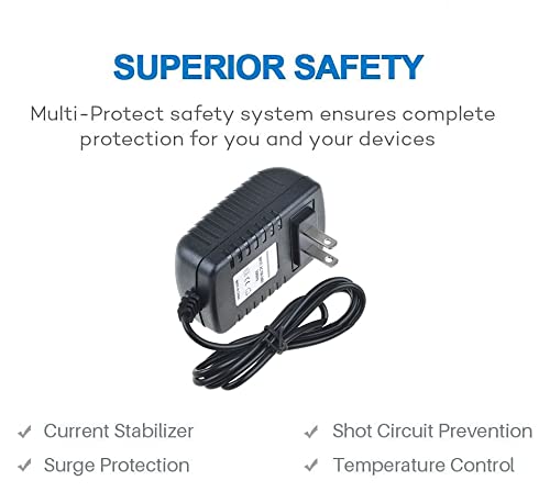 Snlope 9V AC/DC Adapter Compatible with Insignia Portable DVD Player I-p1020 I-pd720 Is-pd04092 Is-pd040922 Is-pd10135 Is-pd101351 Is-pd7bl is-pddvd is-pddvd7 Is-pdvd10 Ns-7dpdvd Ns-7utctv