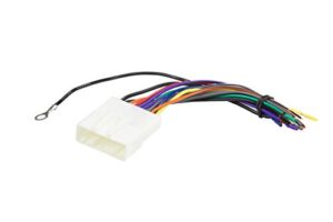 scosche nn04b compatible with select 2007-up nissan power/speaker connector / wire harness for aftermarket stereo installation with color coded wires