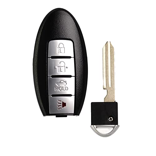 Key Fob Replacement Fits for Nissan Altima 2007 2008 2009 2010 2011 2012 Maxima 2009-2013 2014 Murano 370Z Infiniti EX35 FX35 G37 G25 Keyless Entry Remote Control KR55WK48903 KR55WK49622 4B Set of 1