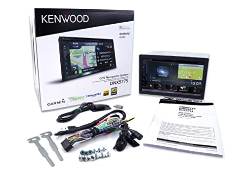 KENWOOD DNX577S 6.8" DVD Car Stereo, Garmin Navigation Built in, Inrix Traffic Service, CarPlay and Android Auto, Bluetooth, Four Camera Inputs