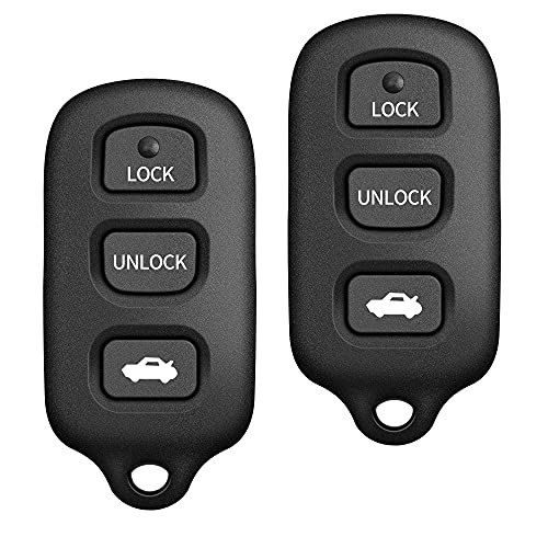 VOFONO Fits for Car Key Fob Keyless Entry Remote Replacement Toyota Avalon 1998 – 2004 Toyota Solara 1998 – 2004 FCC ID: HYQ12BAN/HYQ12BBX (w/Panic) 2PC