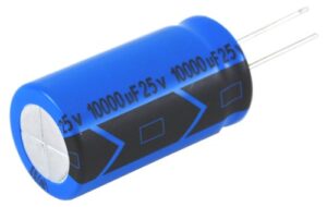 nte electronics neh6800m6.3ff series neh aluminum electrolytic capacitor, 20% capacitance tolerance, axial lead, 6800µf capacitance, 6.3v voltage