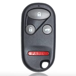 car key fob keyless entry remote compatible with honda accord/acura tl 1998 1999 2000 2001 2002 2003 4 button key replacement (‎kobutah2t)