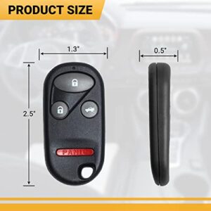 Car Key Fob Keyless Entry Remote Compatible with Honda Accord/Acura TL 1998 1999 2000 2001 2002 2003 4 Button Key Replacement (‎KOBUTAH2T)