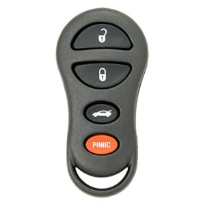 keyless2go replacement for new keyless entry 4 button remote car key fob for vehicles that use gq43vt17t