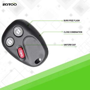 SCITOO 1X Keyless Key Fob Replacement for Chevy Equinox for Silverado 1500 HD Tahoe for GMC Sierra 1500 HD Yukon for Buick Rainier for Cadillac Escalade for Chevy Silverado 2500 for GMC Sierra 2500