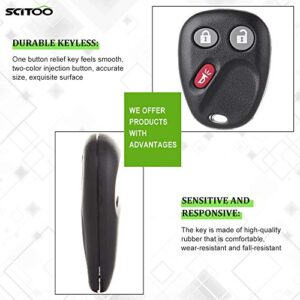 SCITOO 1X Keyless Key Fob Replacement for Chevy Equinox for Silverado 1500 HD Tahoe for GMC Sierra 1500 HD Yukon for Buick Rainier for Cadillac Escalade for Chevy Silverado 2500 for GMC Sierra 2500