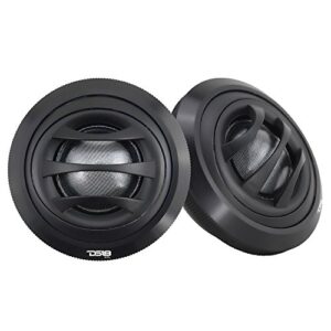 DS18 TW2.5 Tweeter 2.5-inch Diameter 1-inch Voice Coil Extremely Loud Series 100 Watts Max Silk Dome Ferrite Tweeter Ferro Fluid Sound Quality - Set of 2 (Black)