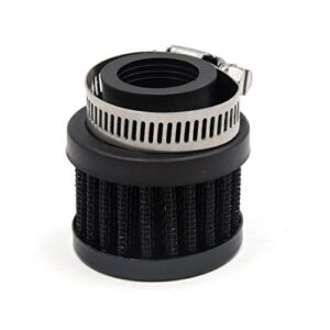 uxcell black 25mm inlet dia car vehicle air intake filter cleaner w adjustable clamp