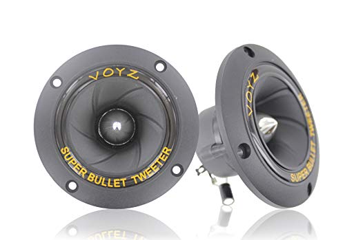 VOYZ 400 Watt 3.5” Piezo Super Horn Tweeters Aluminum Diaphragm 4-8 ohms 1 Pair (2pcs) (PET-1919)