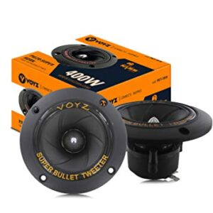 VOYZ 400 Watt 3.5” Piezo Super Horn Tweeters Aluminum Diaphragm 4-8 ohms 1 Pair (2pcs) (PET-1919)