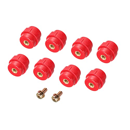 PATIKIL Insulator 8pcs SM30 High-Strength Polyester Standoff Insulators with M8 Screws for Power Distribution Cabinet