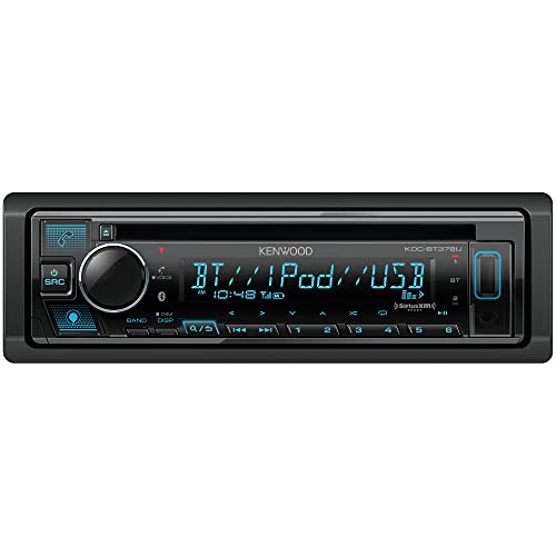 KENWOOD KDC-BT378U CD Car Stereo Receiver with Bluetooth, AM/FM Radio, Variable Color Display, Front High Power USB, Alexa Built in, and SiriusXM Ready