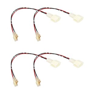 modengzhe 4 pcs speaker connectors woofer wiring harness for car audio system modification aftermarket stereo installation accessory comaptible with audi models if applicable