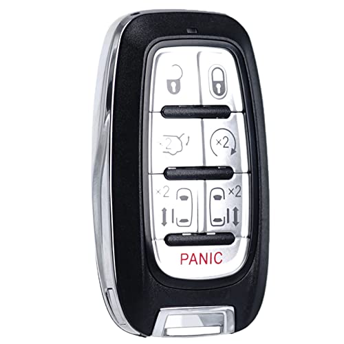 Key Fob Replacement Fits for Chrysler Pacifica 2017 2018 2019 2020 2021 Voyager 2020 Proximity Smart Keyless Entry Remote Control 68217832AC 68217832AB 7 Buttons