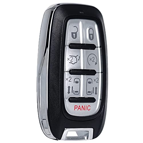 Key Fob Replacement Fits for Chrysler Pacifica 2017 2018 2019 2020 2021 Voyager 2020 Proximity Smart Keyless Entry Remote Control 68217832AC 68217832AB 7 Buttons