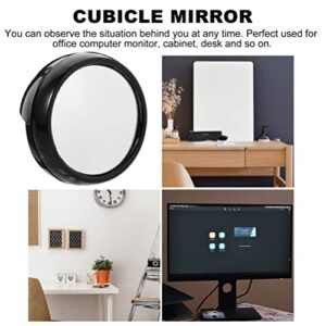 ULTECHNOVO Computer Rearview Mirror Desk Blind Spot Mirror Monitor Round Indoor Security Mirror for Office 2pcs