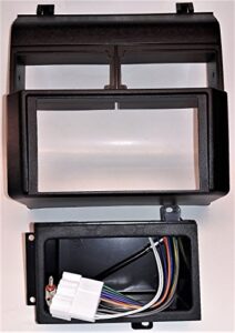 double din dash kit, harness, antenna adapter and pocket for installing a new radio into a chevrolet and gmc full size blazer (92-94), full size pickup (88-94), suburban (92-94), gmc yukon (92-94)
