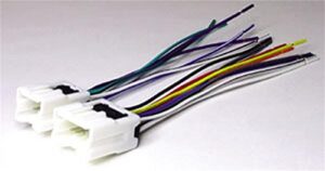 scosche nn03b nissan color coded wire harness compatible with select 1995 to 2013 vehicles,white