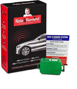 ride n remind car alarm – back seat reminder system – baby car seat reminder alarm – perfect for children & pets (must be professionally installed)