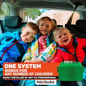 Ride N Remind Car Alarm - Back Seat Reminder System - Baby Car Seat Reminder Alarm - Perfect for Children & Pets (Must be Professionally Installed)